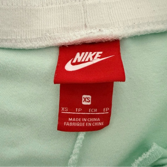 Nike Mint Green Terry Joggers Size XS - Picture 9 of 12